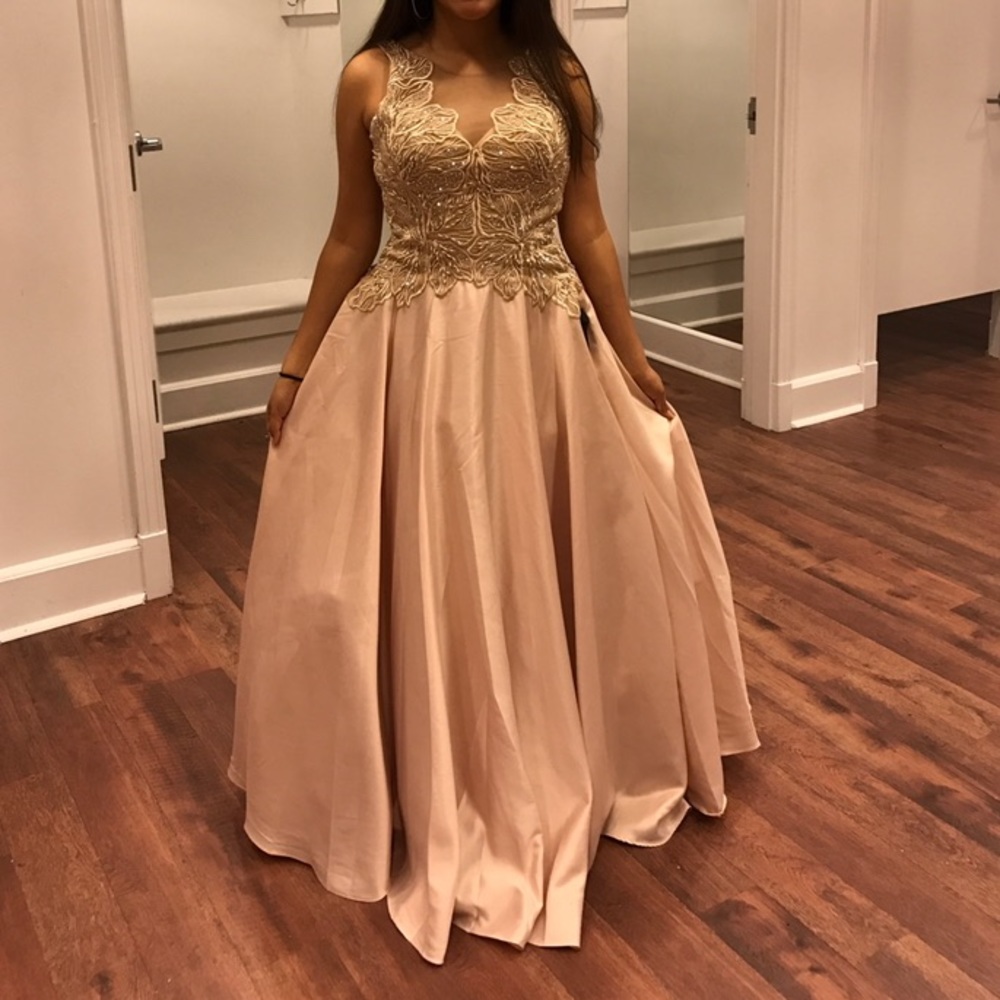 Rose Gold Prom Dress